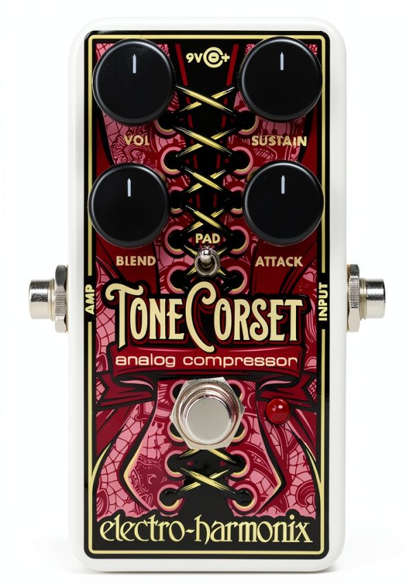 Electric Guitar Compression Pedal CORSET Gray Pro-0