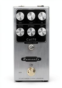 Demonfx Compact Bass Compressor Black Silver-0
