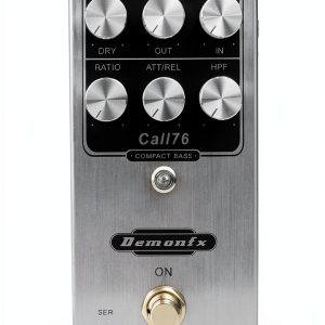 Demonfx Compact Bass Compressor Black Silver-0