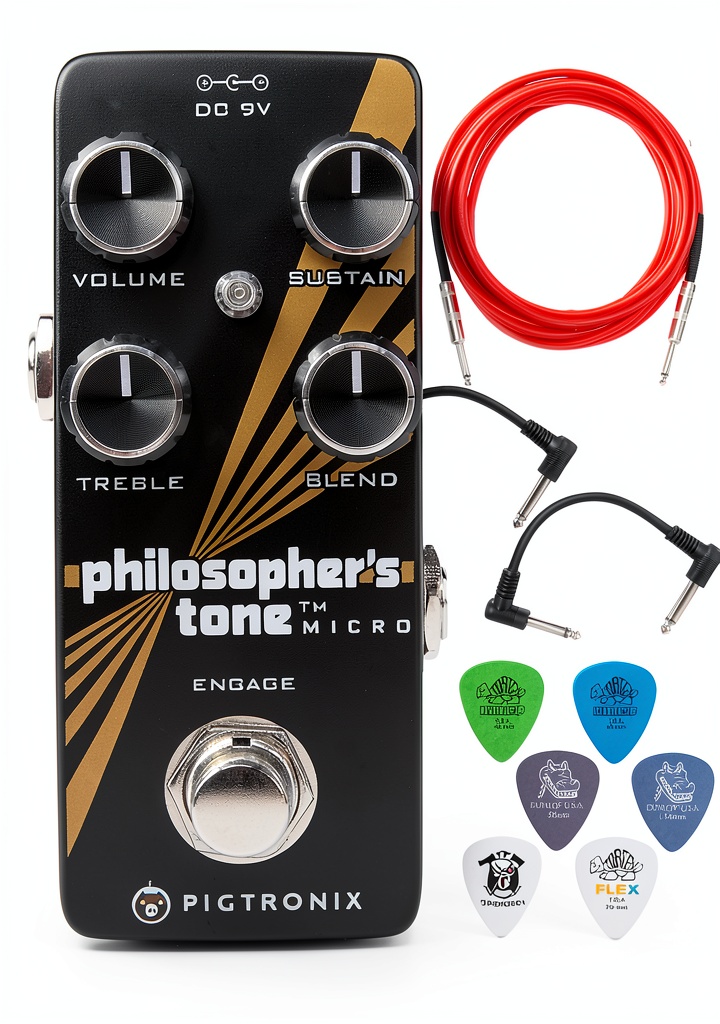 Pavo PTM-CPP Electric Guitar Compression Effects Pedal front view