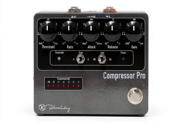 KCPro Gray Electric Guitar Compression Effects Pedal-0