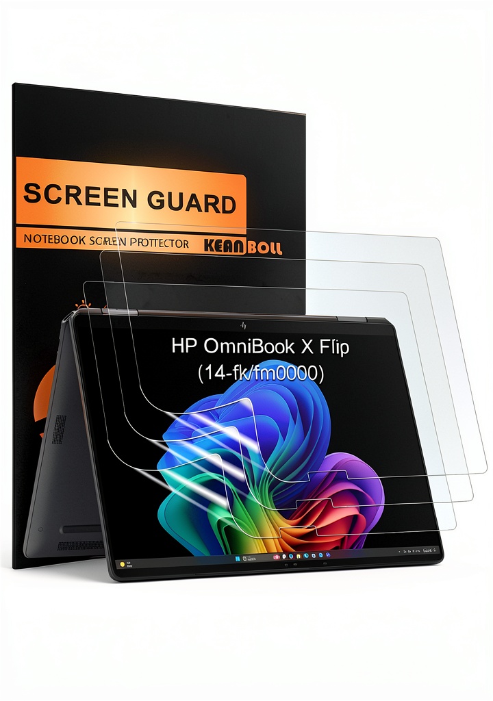 HP OmniBook X Flip screen protector installation