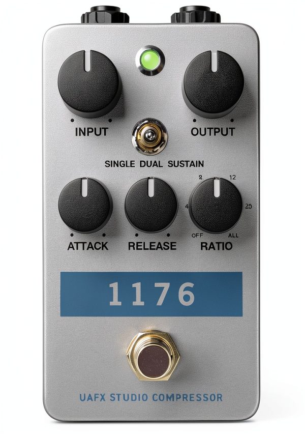 1176LN Compressor Pedal GPS-1176 Grey Stompbox-4