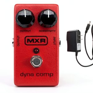 Pavo M102PSU Guitar Compressor Black Red-0