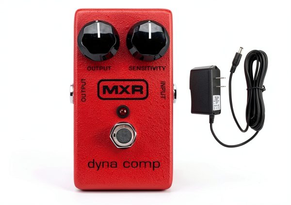 Pavo M102PSU Guitar Compressor Black Red-0
