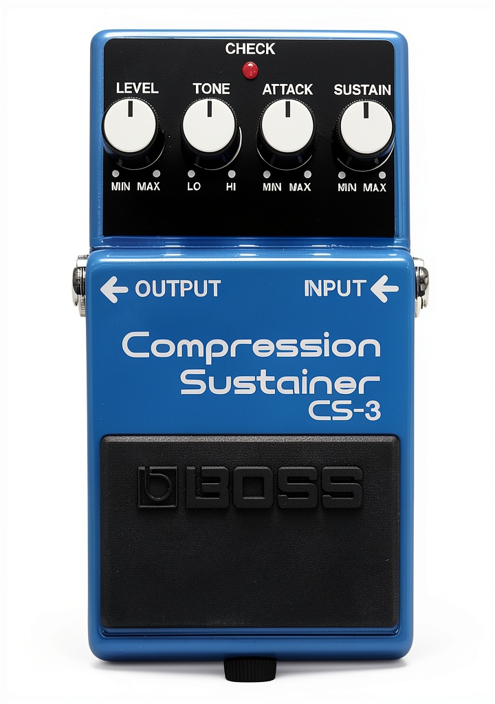 Boss CS-3 pedal on a stage rig