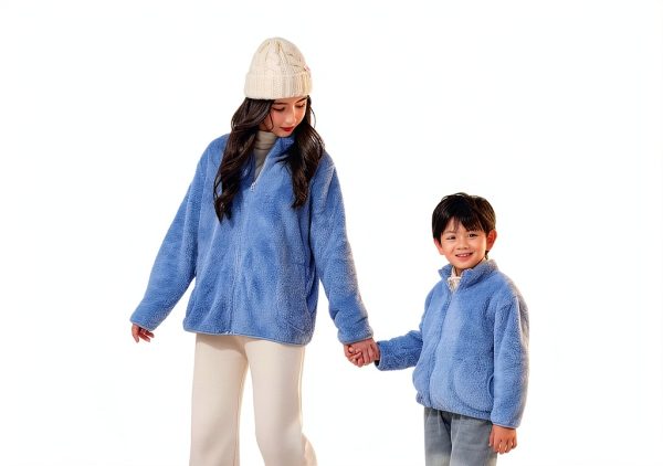 CECORC Boys Fleece Jacket Warm Zip Up Kids-6