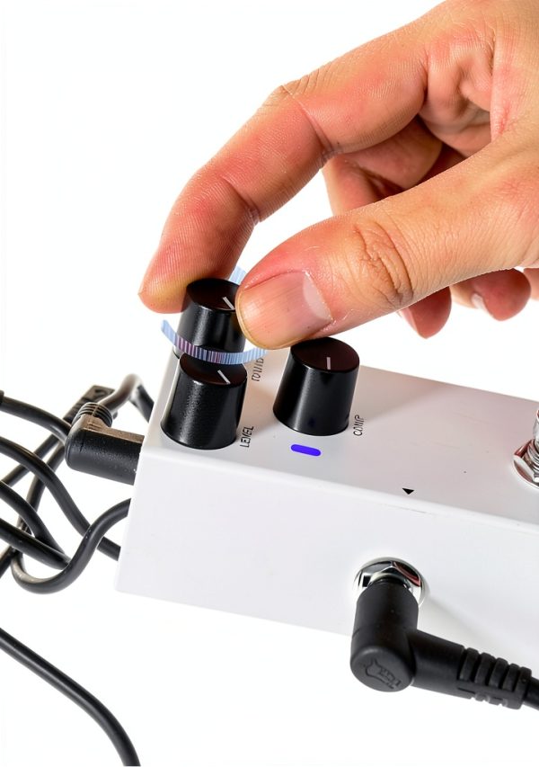 Embark 08 Guitar Compressor Silver Aluminum Analog-5