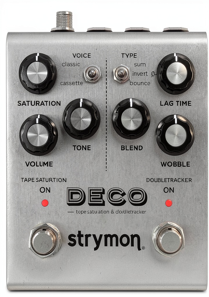 Deco V2 pedal on a studio rack