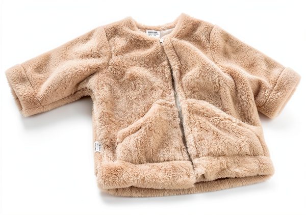 Toddler Hoodie Bear Jacket Off-White 100% Polyester-3