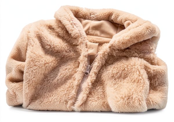 Toddler Hoodie Bear Jacket Off-White 100% Polyester-2