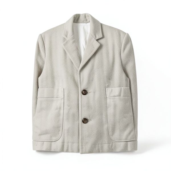Herringbone Fleece Jacket for Baby Boys by BrandX Gray Heather 2T-4