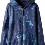Lands End Kids Fleece Sweatshirt Unisex Cotton Blend Hood Zip-0