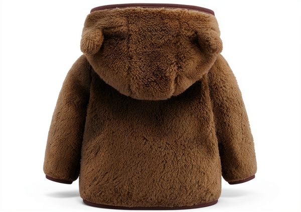 Infant Winter Jacket Z Blue Baby Boys Fleece Hooded Coat 0-6 Months-1