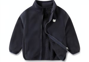 KidCo Boys Polar Fleece Jacket Soft Orange Navy Blue –18-24M to 5-6Y-0