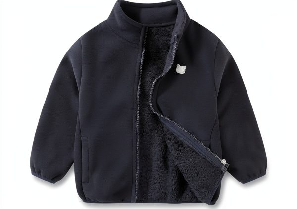 KidCo Boys Polar Fleece Jacket Soft Orange Navy Blue –18-24M to 5-6Y-0