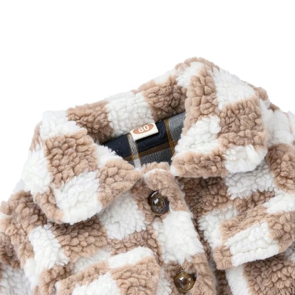 Kids Fleece Jacket Khaki by Little Explorer Unisex 6-48 Months-3