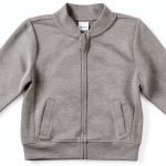 Hanes Baby Girls Fleece Jacket 6-12 Months Charcoal Stretch Fabric-0