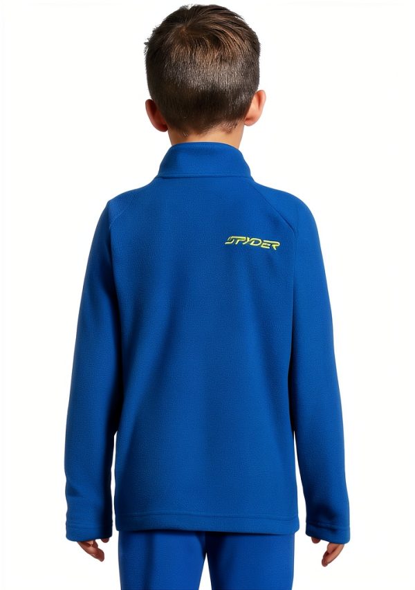 Spyder Boys Fleece Jacket 38Y125306 Cobalt Size 5 Soft Warm Layer-1