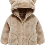 CozyKids Fleece Jacket for Toddler Boys 3-4T Red Hooded Winter Coat-0