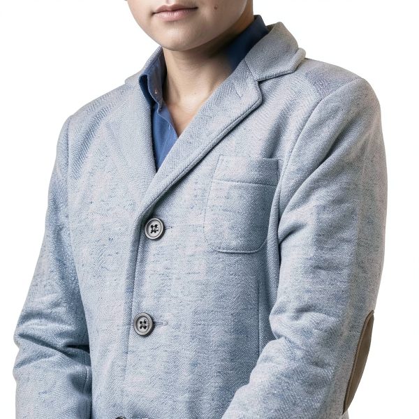 Herringbone Fleece Baby Jacket by BrandX 2T-XL Gray Heather & Taupe-5