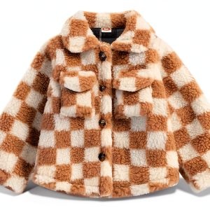Kids Fleece Jacket Khaki by Little Explorer Unisex 6-48 Months-0