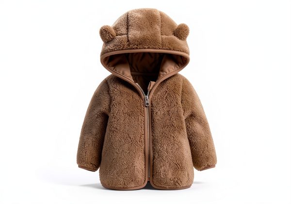 Infant Winter Jacket Z Blue Baby Boys Fleece Hooded Coat 0-6 Months-4