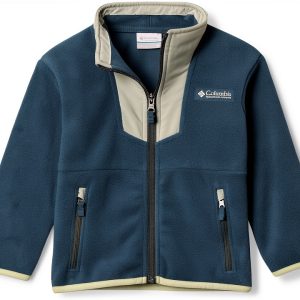 Columbia Boys Fleece Zip Up Jacket Everblue Crushed Blue 208763-0