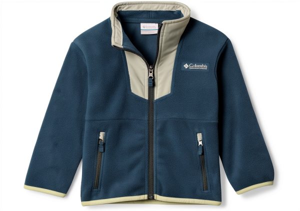 Columbia Boys Fleece Zip Up Jacket Everblue Crushed Blue 208763-0