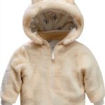 Mud Kingdom Teddy Bear Hooded Jacket for Baby Boys 18-24 Months Beige-0
