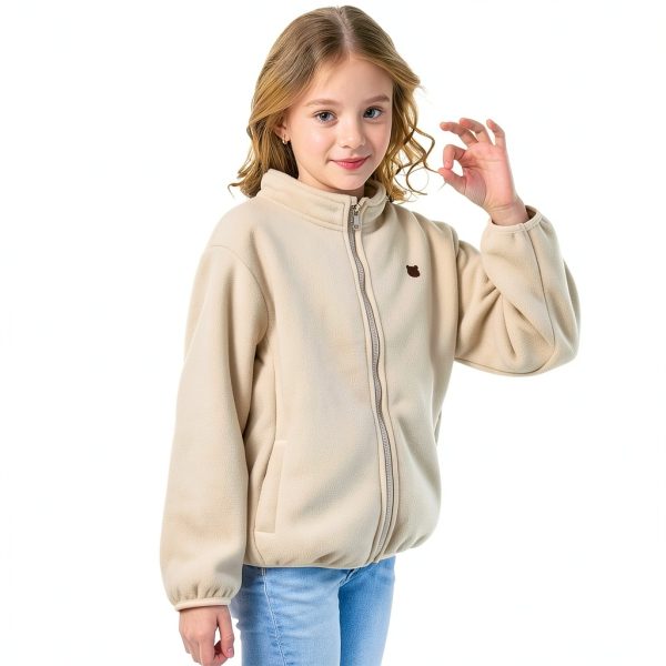 KidCo Boys Polar Fleece Jacket Soft Orange Navy Blue –18-24M to 5-6Y-1