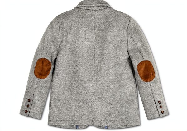 Herringbone Fleece Baby Jacket by BrandX 2T-XL Gray Heather & Taupe-7