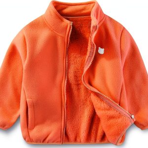 Kids Polar Fleece Jacket KidCo Soft Breathable Warmth Multiple Colors-0