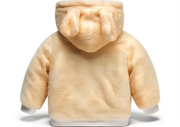 Mud Kingdom Teddy Bear Hooded Jacket for Baby Boys 18-24 Months Beige-5