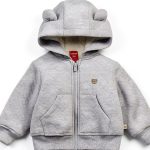 Huggies Baby Fleece Outerwear Jacket Light Grey Heather 24 Months-0