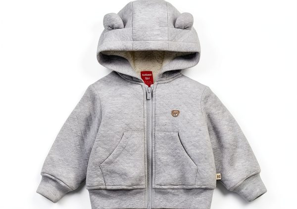 Huggies Baby Fleece Outerwear Jacket Light Grey Heather 24 Months-0