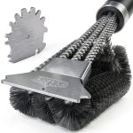 Grill Brush GRILLART 18 Inch BBQ Cleaning Brush and Scraper Matt Black-0