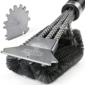 Grill Brush GRILLART 18 Inch BBQ Cleaning Brush and Scraper Matt Black-0