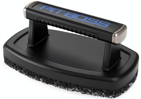 Pit Boss Ultimate Griddle Cleaning Brush Black with Replaceable Pads-0