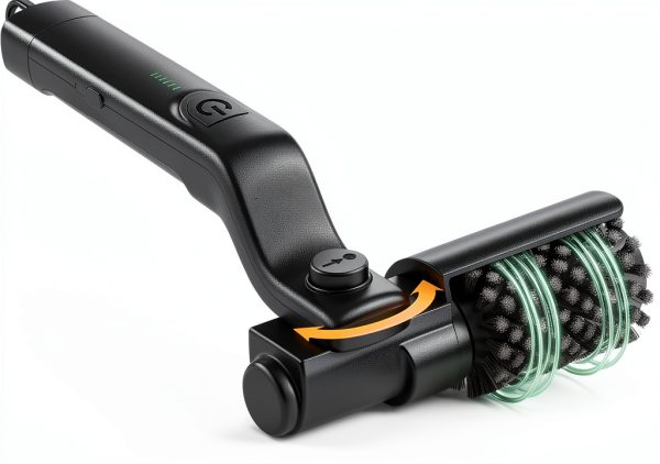 Electric Rotary Grill Brush THZDMI 304 Stainless – 3‑Speed, 90‑Min Run-0