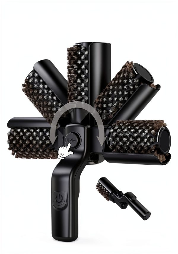 Electric Rotary Grill Brush THZDMI 304 Stainless – 3‑Speed, 90‑Min Run-3