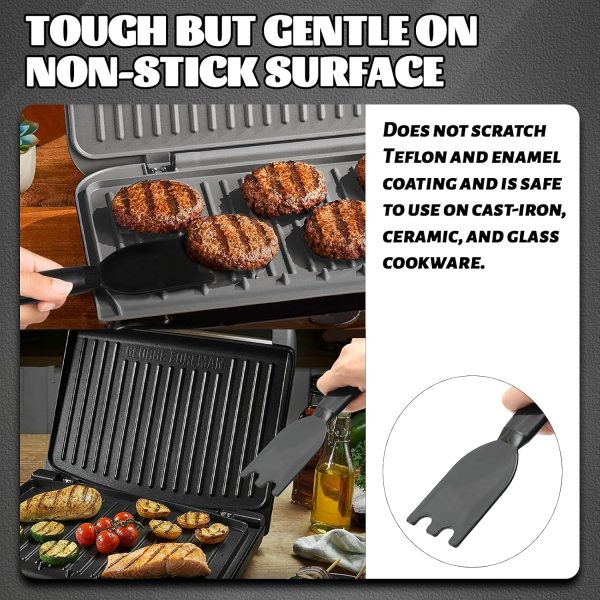 Grill Scraper TonGass Nylon Heat‑Resistant for Indoor Grills-3