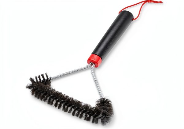 Weber 12" Three-Sided Grill Brush Stainless Steel Ergonomic-0