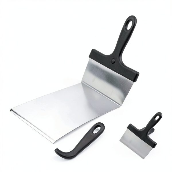 10 Pieces Griddle Cleaning Kit for Blackstone & More - Professional Flat Top Grill Cleaning Kit with Heavy Duty Griddle Scraper, Grill Stones, Scouring Pads & Ergonomic Handles-2