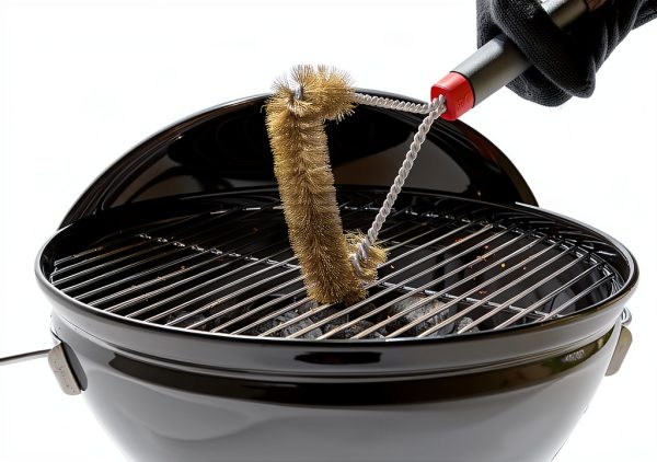 Weber 12" Three-Sided Grill Brush Stainless Steel Ergonomic-2